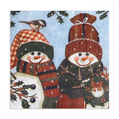 Набор салфеток бумажных «Снеговички» - Фото 3