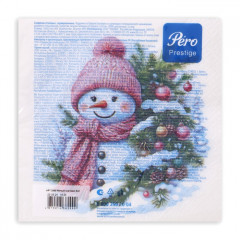 Набор салфеток бумажных «Милый снеговик» - Фото 2