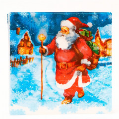 Набор салфеток бумажных «Дед Мороз» - Фото 1