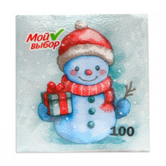 Набор салфеток бумажных «Снеговичок» - Фото 2