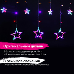Электрогирлянда-занавес комнатная - Фото 10