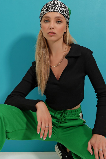 Блузка-поло женская