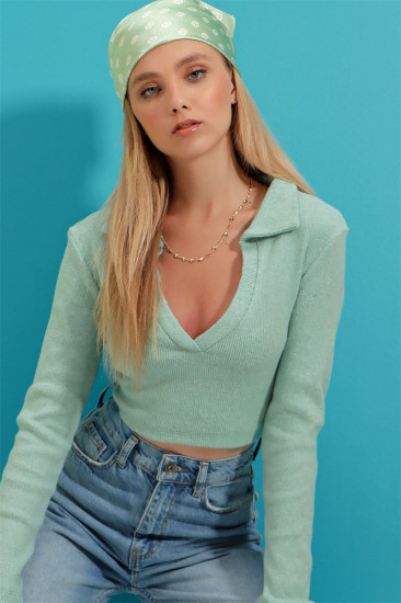 Блузка-поло женская