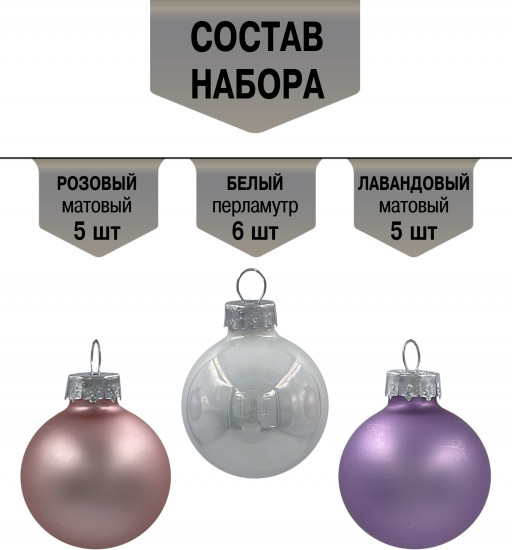 Набор шаров ёлочных
