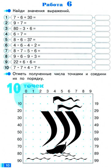 Волшебные точки. 3 класс. Вычисляй и рисуй. Рабочая тетрадь