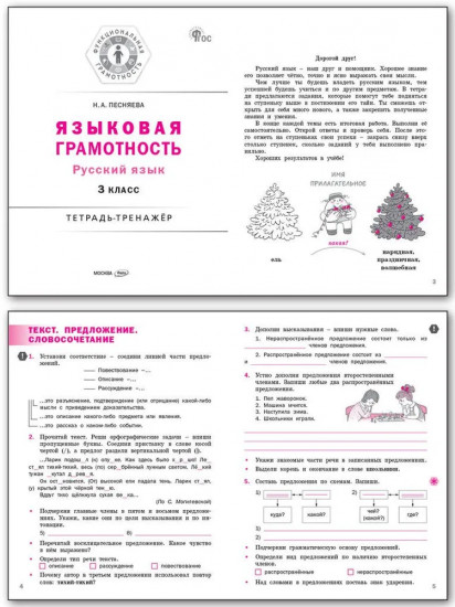 Языковая грамотность. 3 класс. Тетрадь-тренажёр по русскому языку