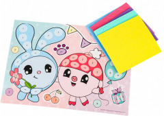 Аппликация. Мозаика геометрическая «Малышарики. День рождения» - Фото 1