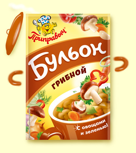 Бульон «Грибной с овощами и зеленью»
