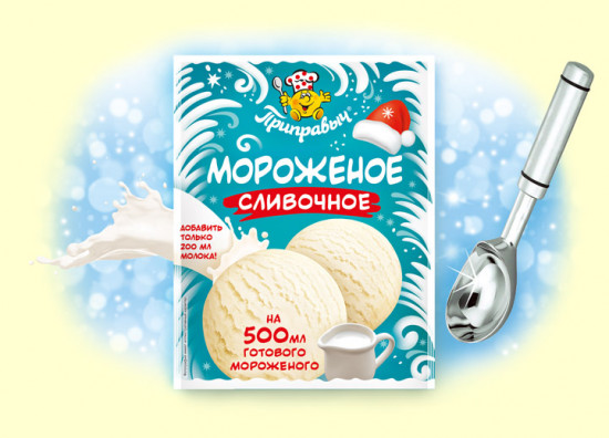 Смесь для приготовления мороженого «Сливочное»