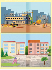 Стройка в городе. Многоразовые наклейки - Фото 5