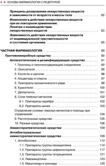 Основы фармакологии с рецептурой
