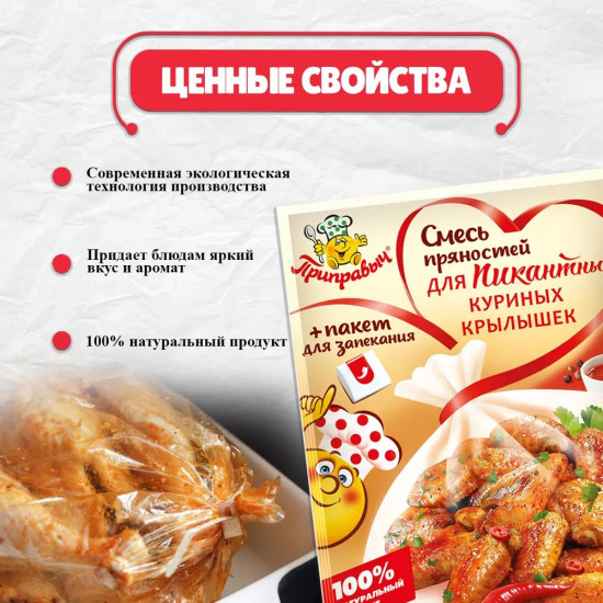 Смесь пряностей для пикантных куриных крылышек