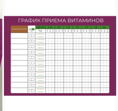 Планер магнитный «График приема витаминов» - Фото 2