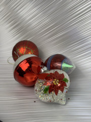 Набор елочных игрушек «Красный» - Фото 1