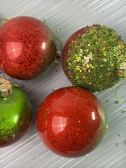 Набор елочных игрушек «Яблоки на снегу» - Фото 2