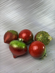 Набор елочных игрушек «Яблоки на снегу» - Фото 5