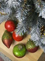 Набор елочных игрушек «Яблоки на снегу» - Фото 8