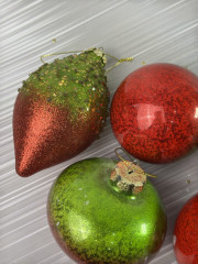 Набор елочных игрушек «Яблоки на снегу» - Фото 10