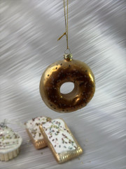 Набор елочных игрушек «Бежевый капкейк» - Фото 2