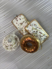 Набор елочных игрушек «Бежевый капкейк» - Фото 4