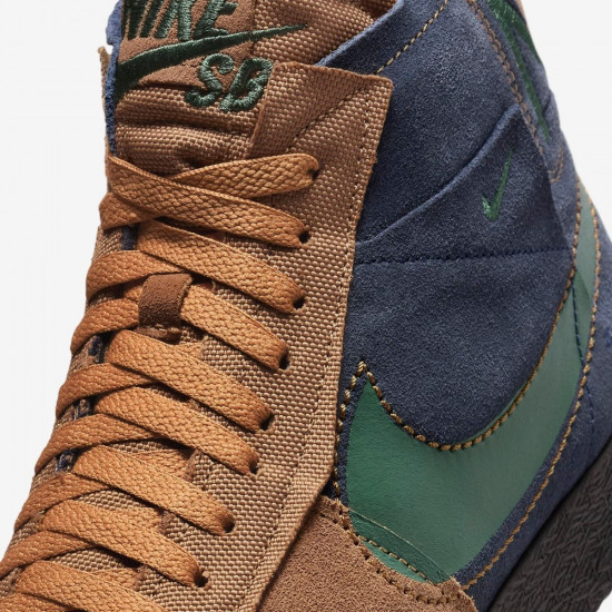 Кроссовки мужские Zoom Blazer Premium SB Mid Legend Dark Brown Obsidian