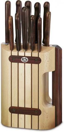 Набор кухонных ножей с подставкой Wood Cutlery Block