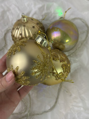 Набор елочных игрушек «Золотой шар» - Фото 3