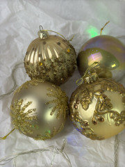 Набор елочных игрушек «Золотой шар» - Фото 7