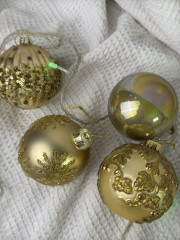 Набор елочных игрушек «Золотой шар» - Фото 14