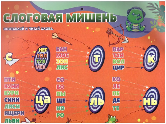 Слоговые цепочки. Учусь читать быстро и легко