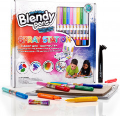 Набор фломастеров-хамелеонов c трафаретами и аэрографом - Фото 1