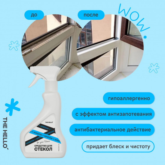 Средство чистящие для стекол и зеркал