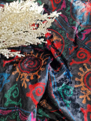 Ткань «Велюр Этно», плотность 200 гр, отрез 1 метр - Фото 1