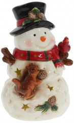 Фигурка декоративная с подсветкой «Снеговик» - Фото 1