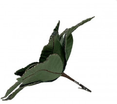 Цветок декоративный на клипсе «Пуансеттия» - Фото 2