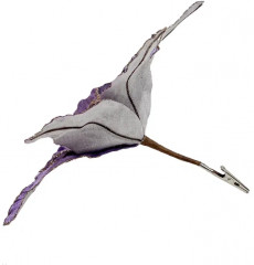 Цветок декоративный на клипсе «Пуансеттия» - Фото 2