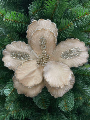 Цветок декоративный на клипсе «Магнолия» - Фото 1