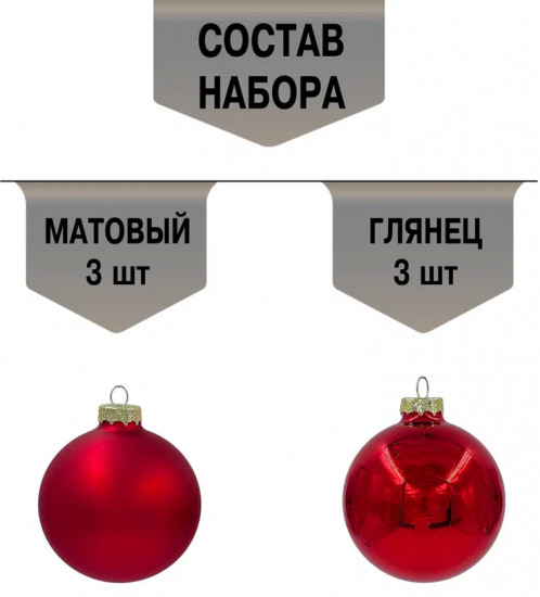 Набор шаров ёлочных