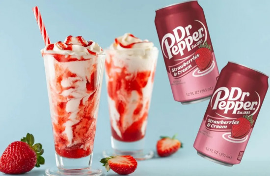 Газированный напиток «Strawberries & Cream»