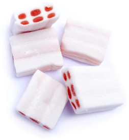 Мармелад жевательный «Strawberry Cream Blocks. Блочки клубника со сливками»