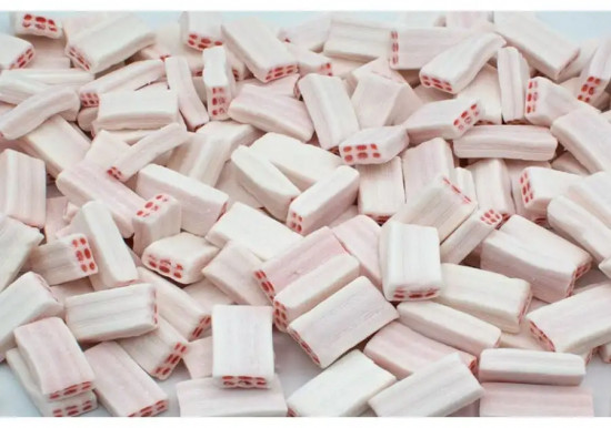 Мармелад жевательный «Strawberry Cream Blocks. Блочки клубника со сливками»