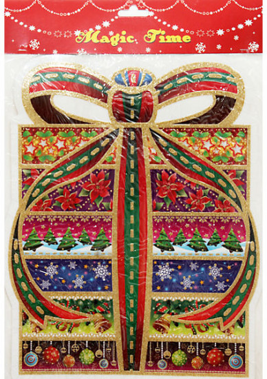 Украшение оконное «Подарок» (28×41,6 см)