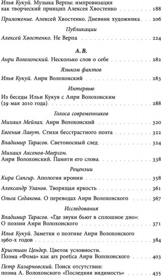 Алексей Хвостенко и Анри Волохонский: тексты и контексты