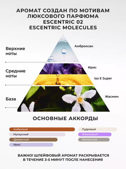 Соль для ванны парфюмированная «Escentric 02»
