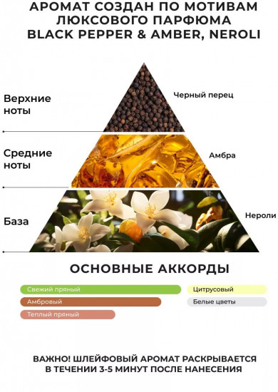 Соль для ванны парфюмированная «Black Pepper»