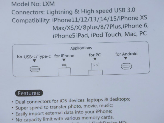 Device USB флеш-накопитель для смартфонов, ноутбуков 4 в 1 «i-Flash Device»