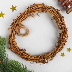 Набор для творчества «Венок — Снеговик с елочками» - Фото 1