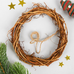 Набор для творчества «Венок — Снеговик с метлой» - Фото 1