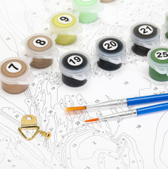 Картина по номерам «Панды» - Фото 4