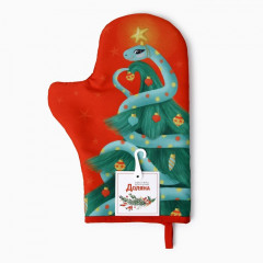 Варежка-прихватка «Новогодний подарок» - Фото 2